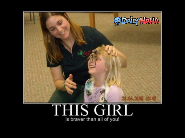 A Brave Girl Funny Picture