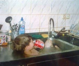 this kid knows how to relax funny picture