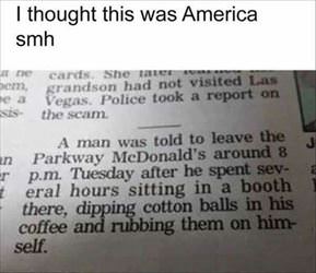 thought this was america