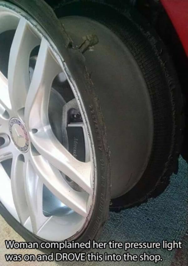tire pressure is low funny picture