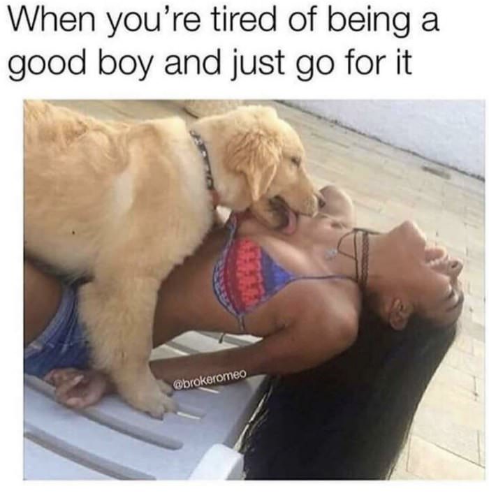 tired of being a good boy
