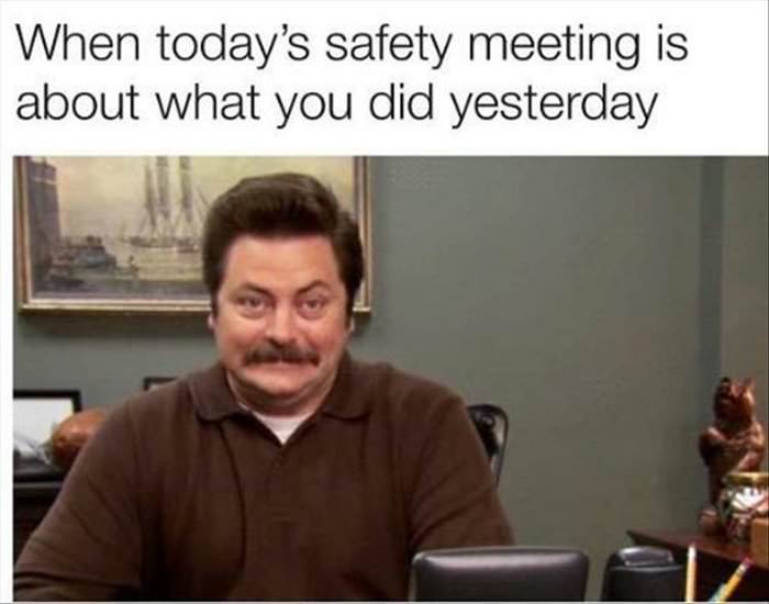 todays safety meeting