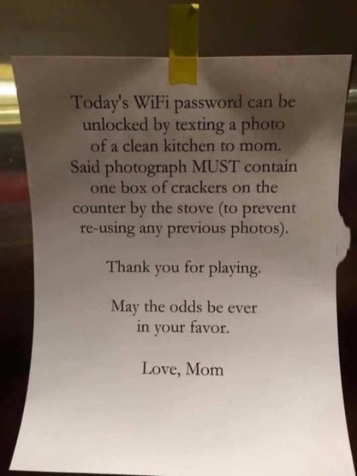 todays wifi password funny picture