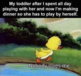 toddler spent all day