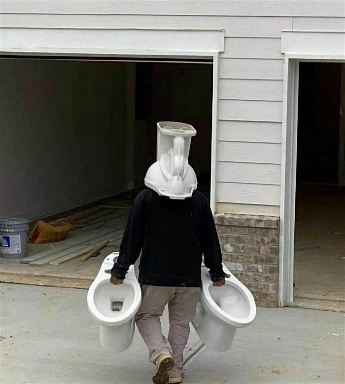 toilet man