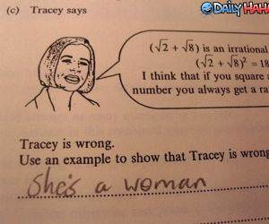 Tracey Is Wrong