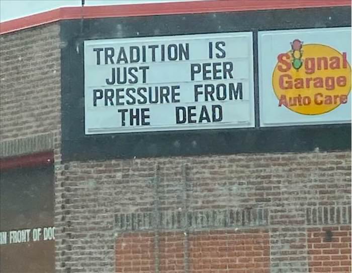 tradition is