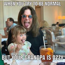 try to be normal
