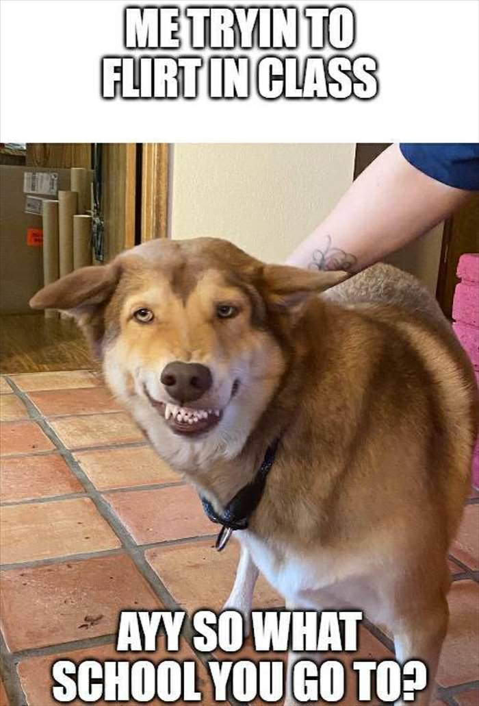 tryin to flirt in class ... 2