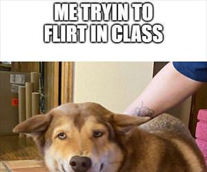 tryin to flirt in class ... 2