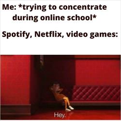 trying to concentrate