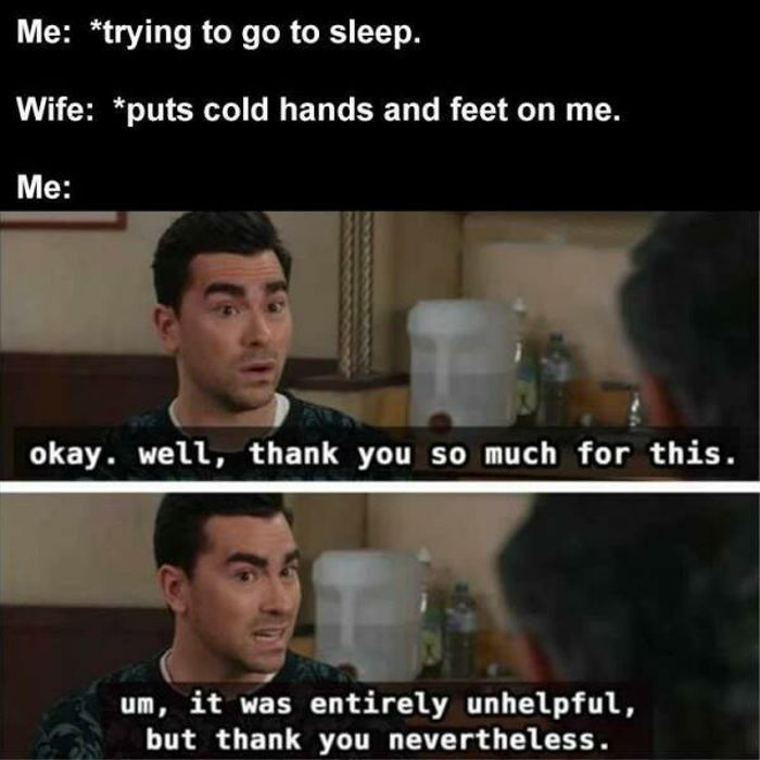 trying to go to sleep