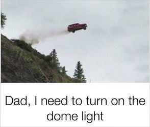 turn on the dome light