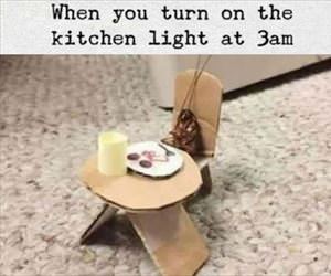 turn on the kitchen light