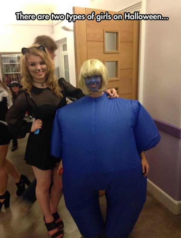 two types of girls funny picture