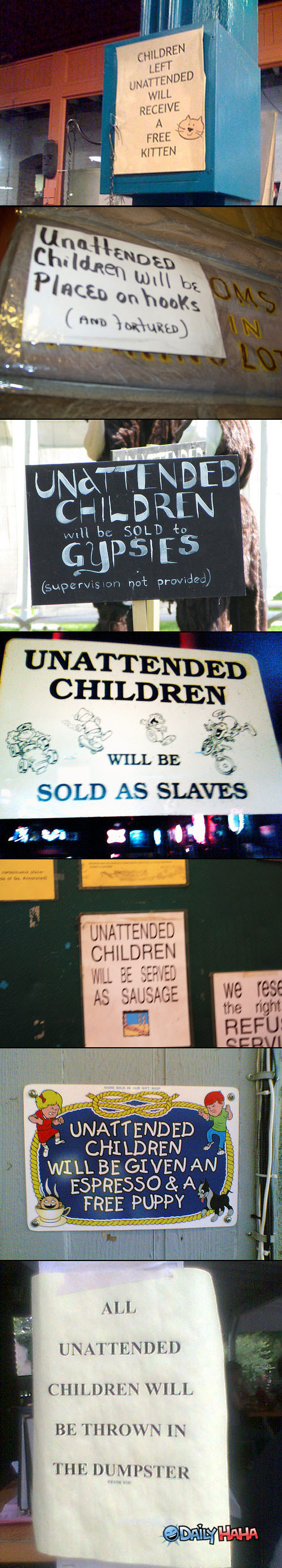 Unattended Children funny picture