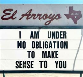 under no obligation