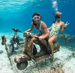 under water biking