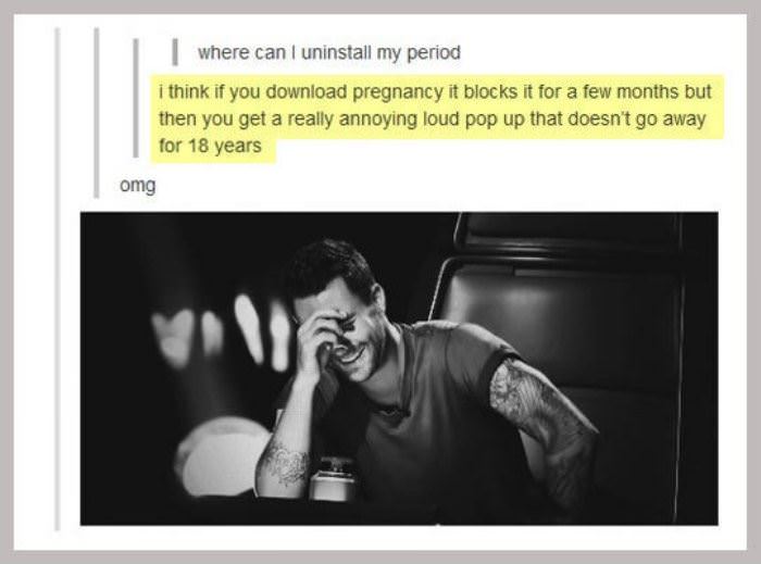 uninstall a period funny picture