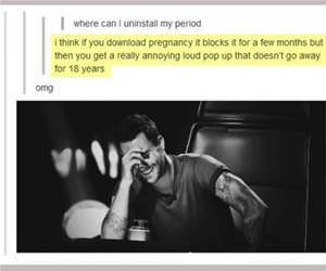 uninstall a period funny picture