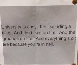 university is easy funny picture