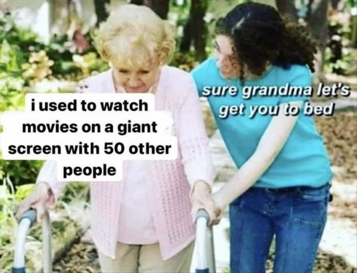 used to watch movies
