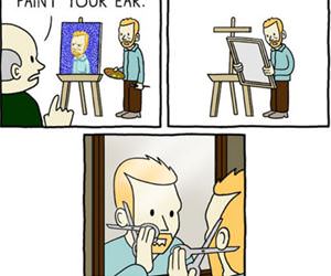 van gogh forgot your ear funny picture