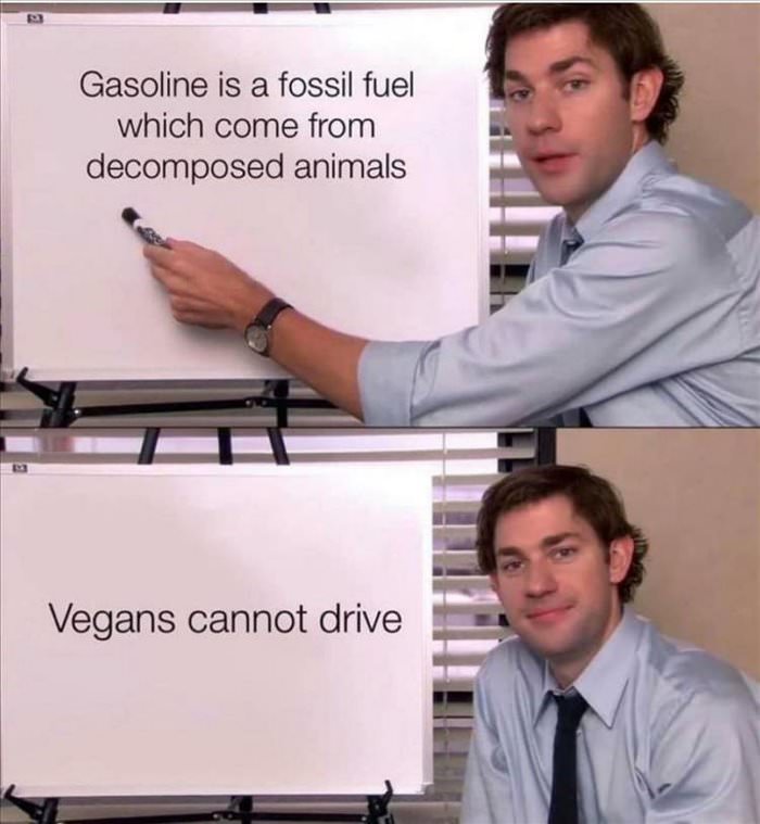 vegans cannot drive