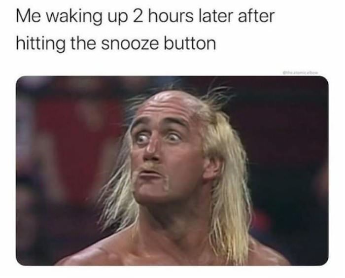 waking up a little late