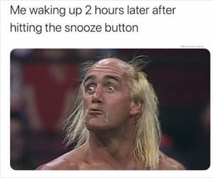waking up a little late