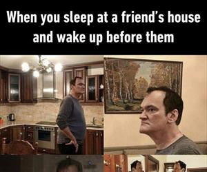 waking up before them