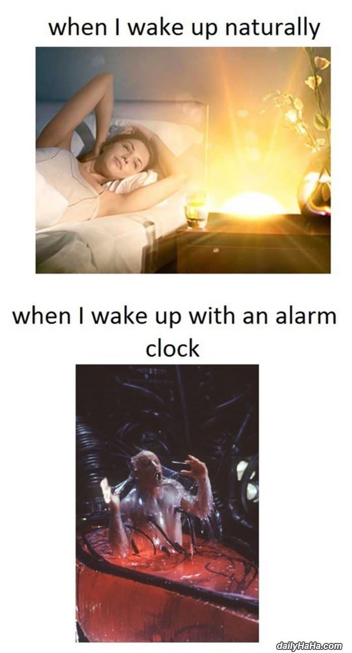 waking up funny picture