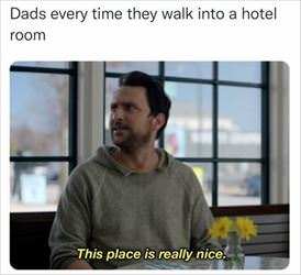 walking into a hotel