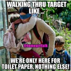 walking through target like