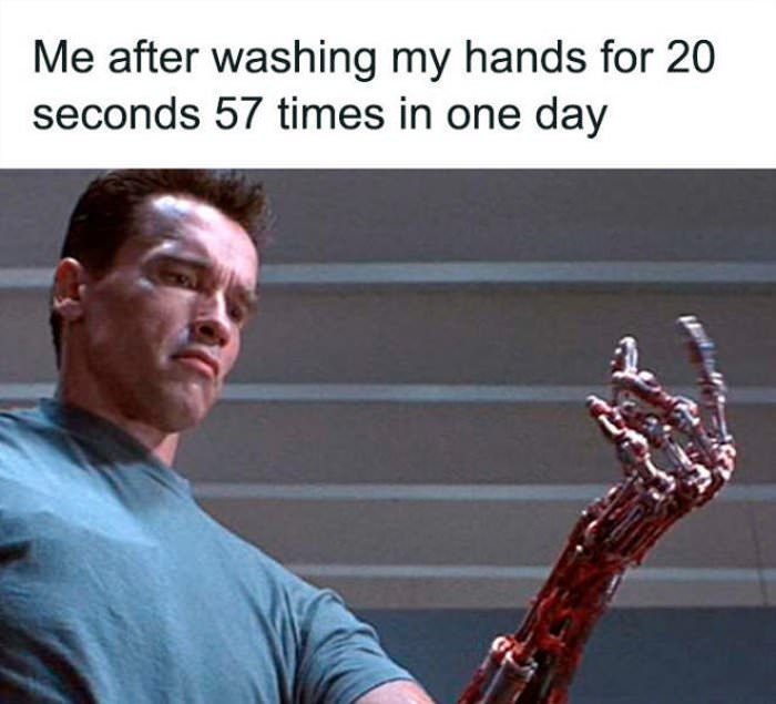 washing my hands