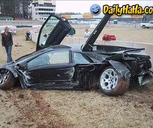 Lamborghini Crashed