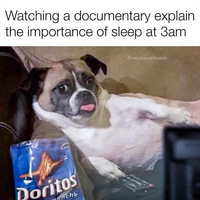 watching a documentary