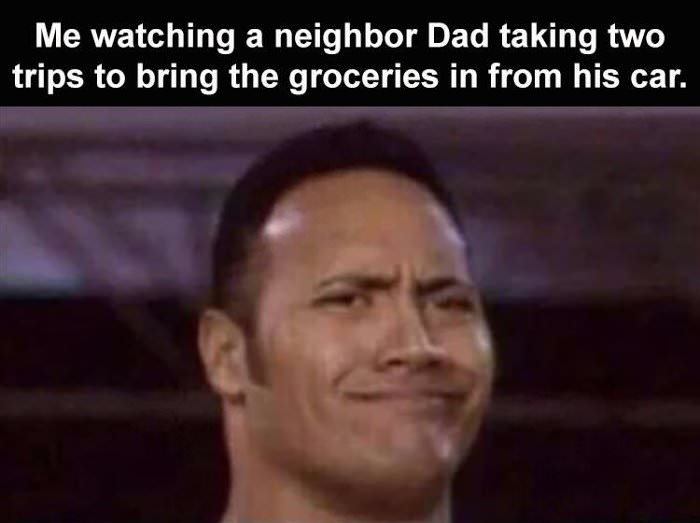 watching the neighbors dad
