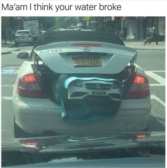 water is broken