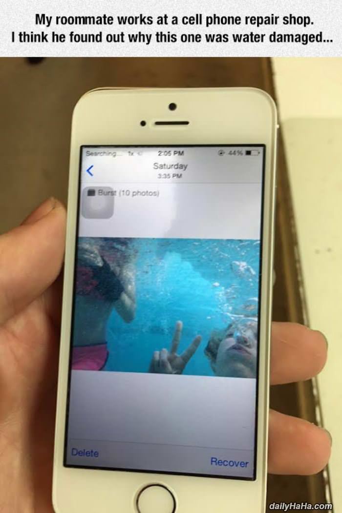 water damaged funny picture