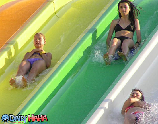 Waterslide Scared  Picture