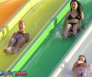 Waterslide Scared  Picture