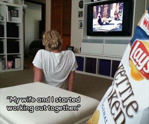 we started working out together