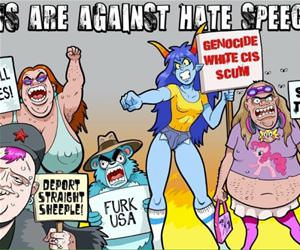 we are against hate speech funny picture