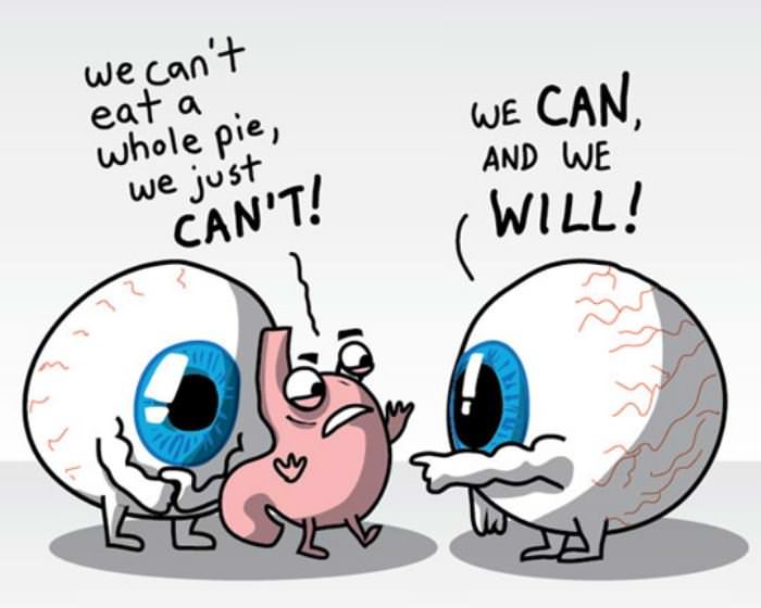 we cant eat all that pie funny picture