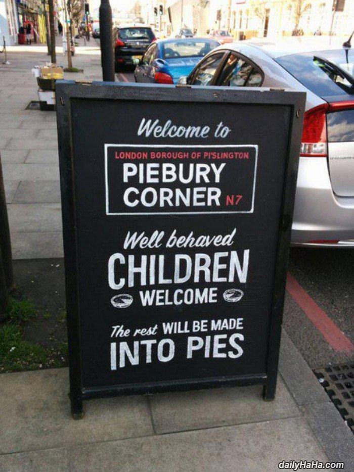 well behaved children welcome funny picture