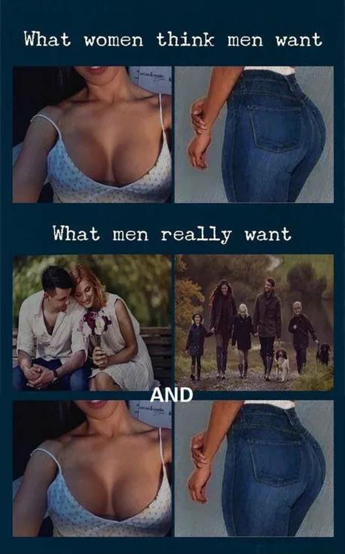 what women think men want