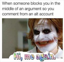 when someone blocks you