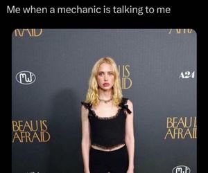 when the mechanic is talking to me