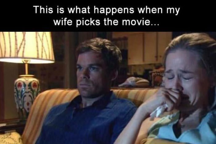 when the wife picks the movie